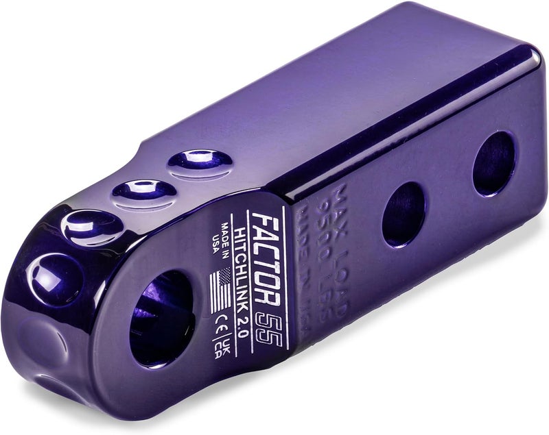 Factor 55 00020-15 Hitchlink 2.0 Rated at 9500 lb Ultimate Failure at 51,000 lb Convert Your Vehicles Hitch Receiver into a Recovery Point. Ideal for 4x4 Off Road Adventures – Purple - Image 1